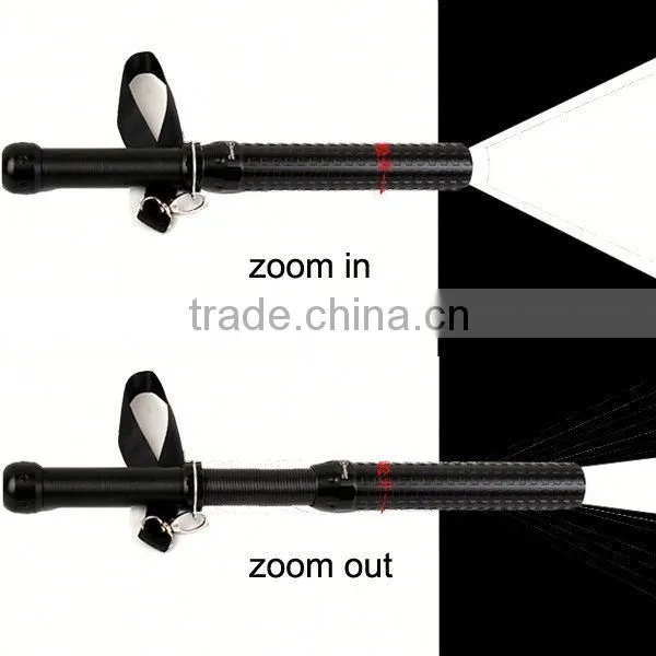 1180 Multi-function Self-defense Rechargeable Baseball Shape 3 w Led Camping Flashlight photo-3