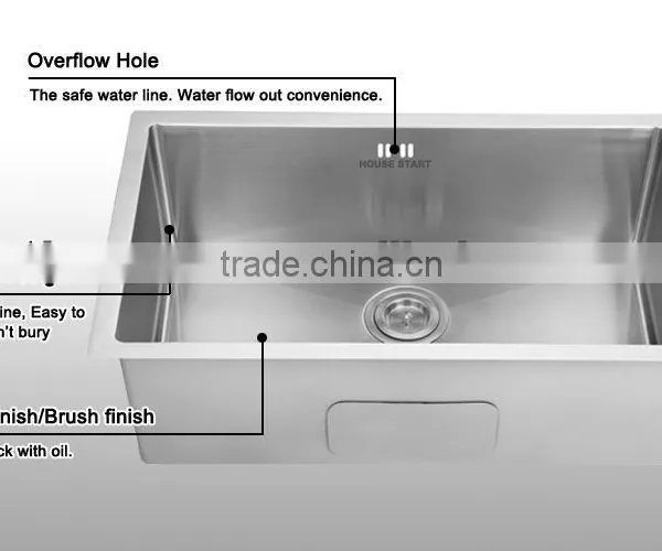 Used Commerical Undermount Stainless Steel Sink/sink Under Counter/kitchen Sink HS2318 photo-4