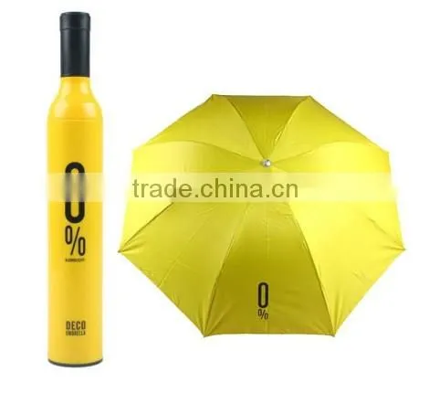 High Quality 21 Inch Triple-Folding Promotion Wine Bottle Umbrella photo-4