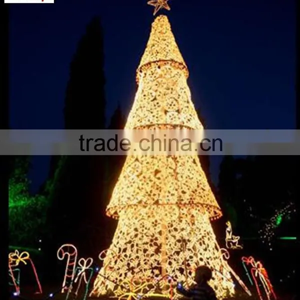 Fantasitc Light up Cones Beautiful Wire Decorative Cone Tree Shining Led Christmas Cone Shape Light With Smart Design photo-5