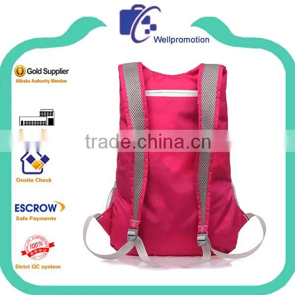 Lightweight Foldable Reusable and Recycled Nylon Backpack photo-4