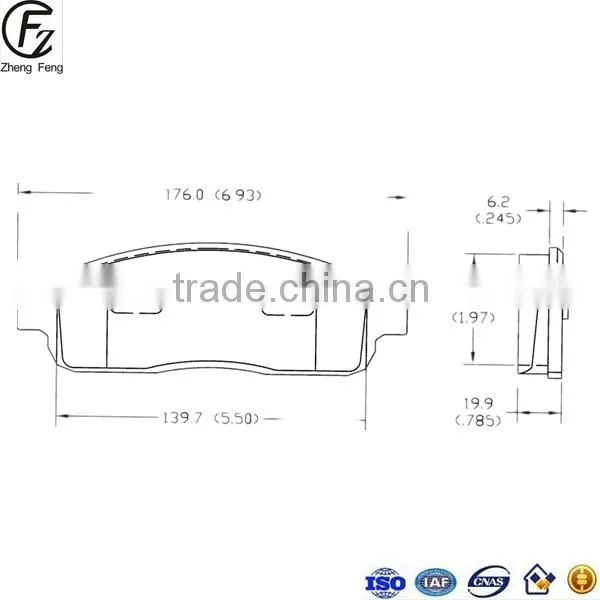 FMSI D1011-7915 D1083-7915 Manufacturers Top Quality Brake Pad Hot Sale Auto Brake Systems Brake Pads OEM Standard photo-2