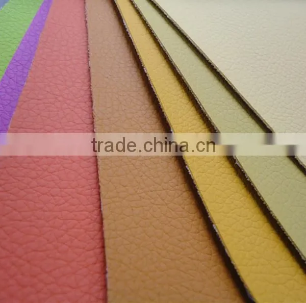 Fire Proof 0.6-1.2 Thickness Semi-PU Leather Synthetic Leather Environmental for Sofa Bag photo-2