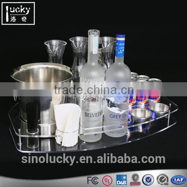 High Quality Acrylic Barware Wine Glass Holder Wine Cup Tray