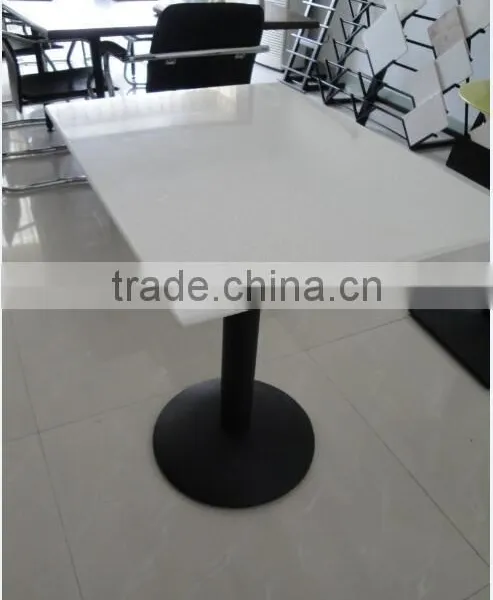 White Artificial Stone Solid Surface Marble Table Top,Restaurant Dinning Table , Coffee Table photo-3