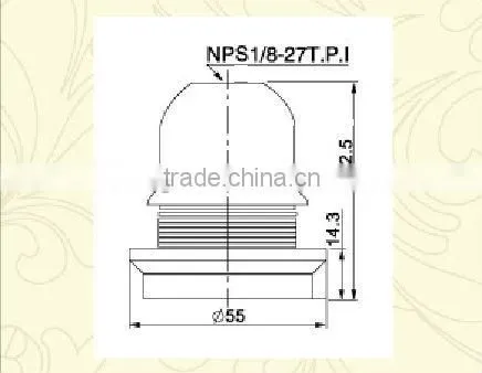 E26 ul Approved Electric Ceiling Plastic Lamp Holder photo-2