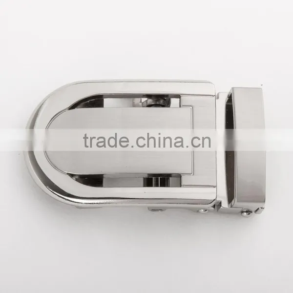 Top Sale Custom Logo Black Automatic Men's Slide Buckle Belt photo-4