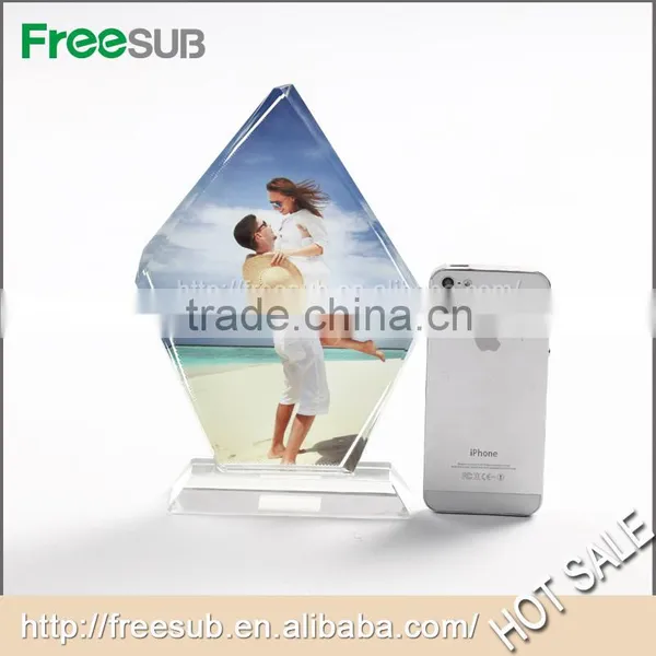 Freesub BSJ10B L150*H220*W40mm Big Ice Hill Screen Blank 3D Sublimation Personalized Crystal Frames photo-5