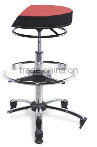 Modern Barber Chairs / Barber Stools With High Quality Chrome Round Bar Base photo-6