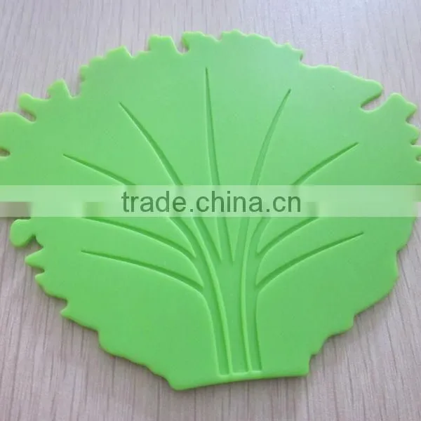 2014 New Design Eco Friendly Food Grade Big Tree Leaf Shaped Baking Silicone Trivet,silicone Placemat photo-2