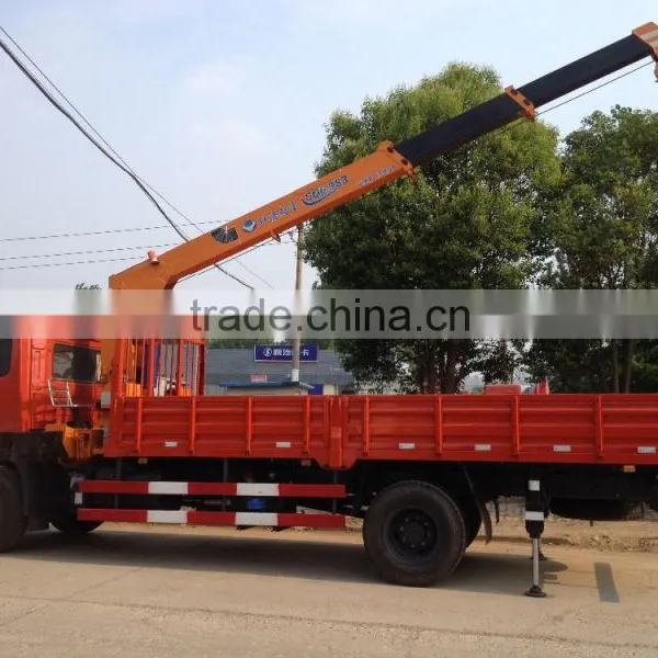 160 Kn.m at 2.5 m Crane Truck 6.3 Ton Truck Mounted Crane SQ6.3S3 High Quality on Sale Truck Crane photo-3