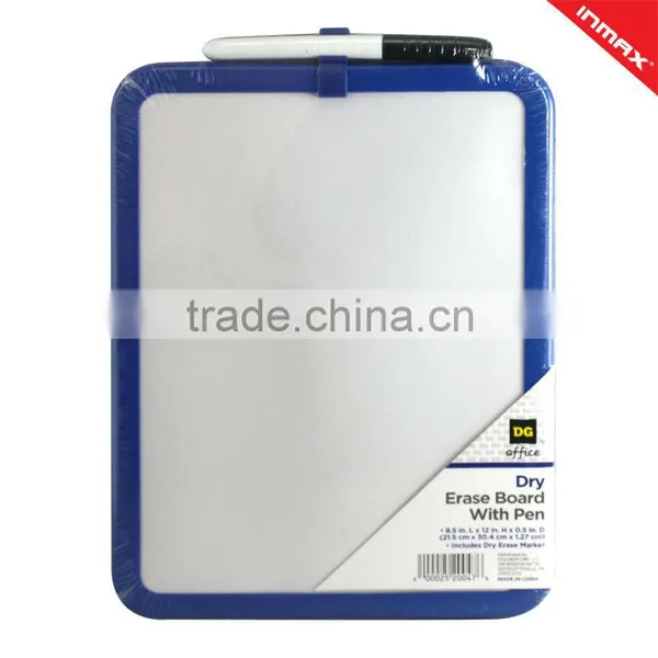 Hot popular magnetic dry erase paper whiteboard with marker pen for kids