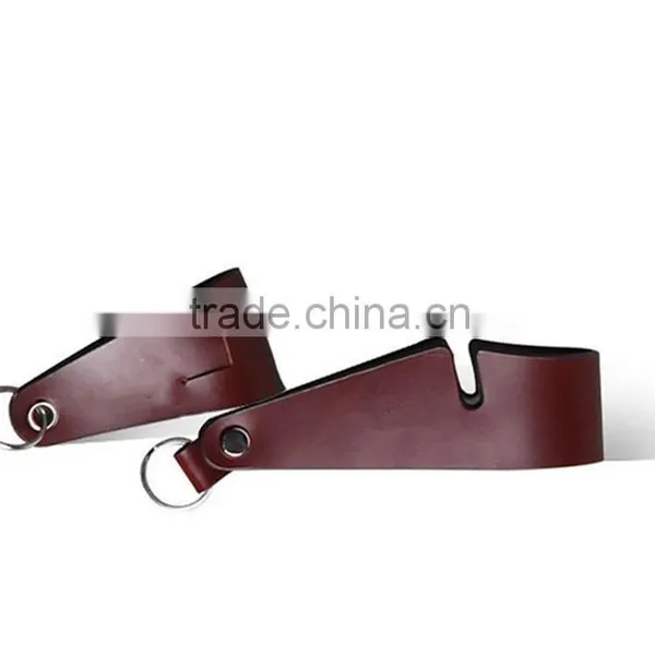 Muti application key chain genuine leather key chains for iphone ipad base