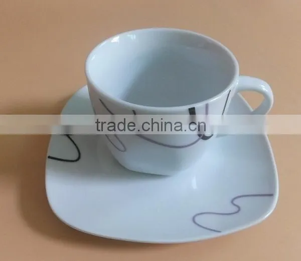 Ceramic Porcelain Tableware Dinner Sets With Simple Design Porcelain Dinnerware Item Square Crockery Dinner Sets photo-2