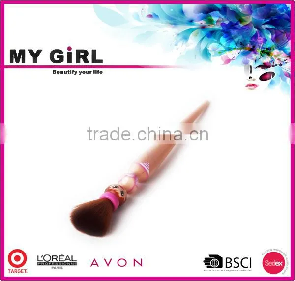 MY GIRL Free Samples Private Label Makeup Brush/High End Goat Hair Make up Brush/Wholesale Beauty Body Shape Makeup Brush photo-3