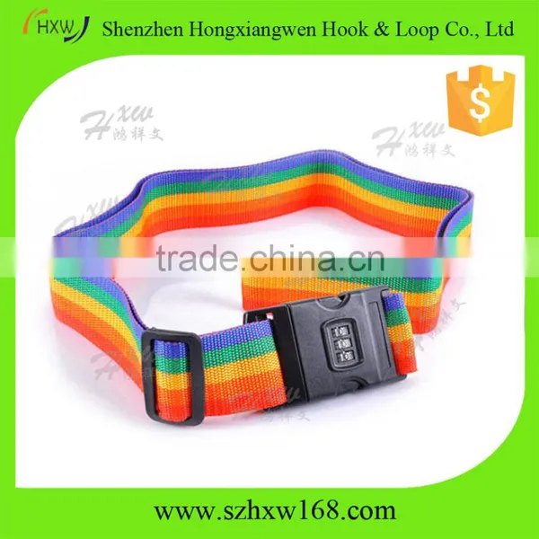 Multi Color Adjustable Lockable Luggage Strap photo-4