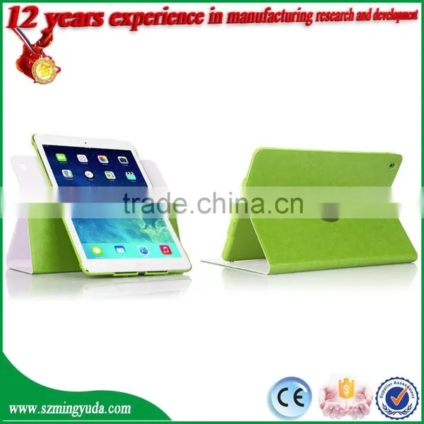 High Quality 360 Degree Rotatable PU Leather Case for IPad Air Air2 From China Factory