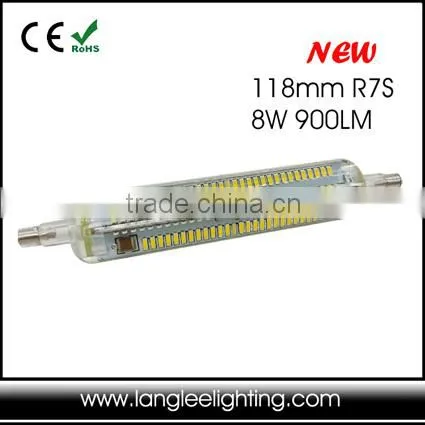 cob new design 118mm 220vac 8w led r7s