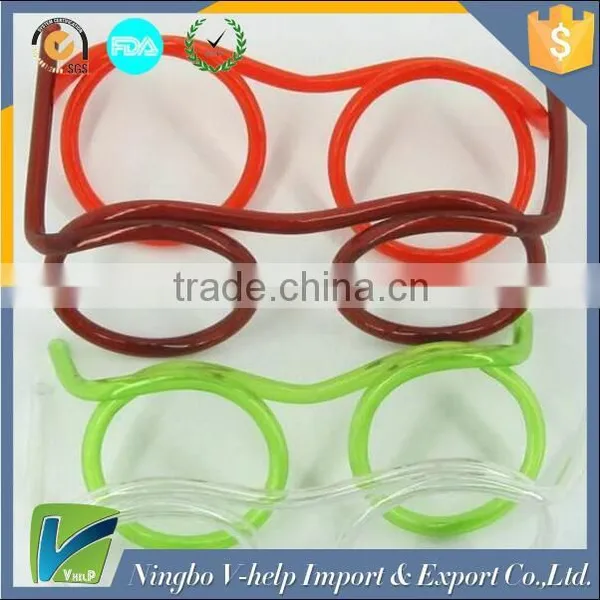 Crazy Fun Glasses Drinking Straw Soft Straw Glasses Drinking Tube photo-3