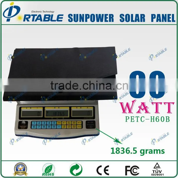 60w Laptop Solar Charger Bag for Camping Hiking Travelling photo-4
