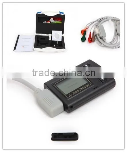 CE Approved Profesional ECG Holter Recorder System Holter Analysis Software Cardiac Diagnostic 24-72 Hours Recording Time photo-2