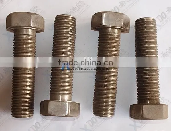 Inconel625 /2.4856 Full Thread Alloy Steel DIN933 Hex Bolt Alloy625 N06625 photo-2