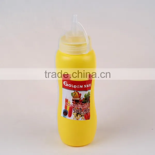 wholesale hot sell plastic condiment dispenser condiment bottle oil bottle with lid