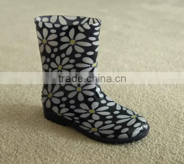 Kids Winter Warm Lining PVC Rain Boots photo-4