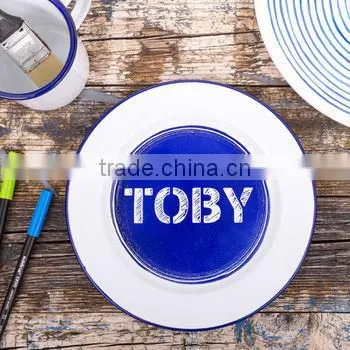 Enamel Rice Plate Dinnerware Dish/Enamel Dish photo-4