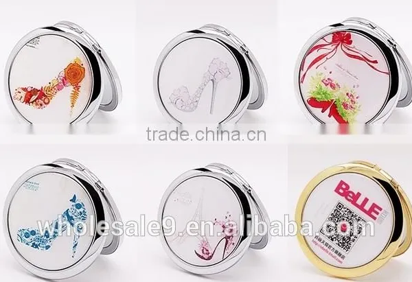 Metal Folding Crystal Cosmetic Mirror photo-6