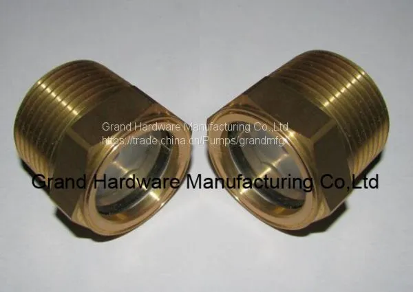 NPT 2 Inch Brass Oil Sight Glass Used for Compressor Pumps Gearboxes Roots Blowers photo-4