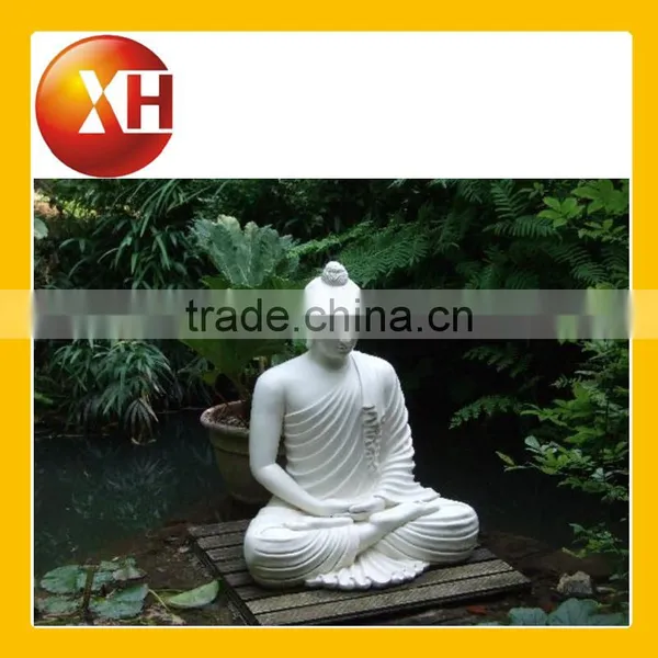 Hand Carved Sitting Jade Laughing Buddha Statues for Garden Decoration photo-3