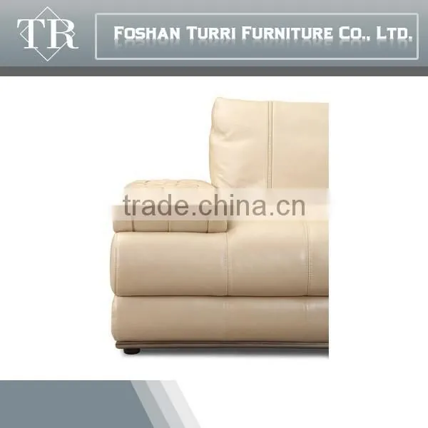 Luxury Home Furniture Brighted Colored Italian Leather Sofa Set photo-4