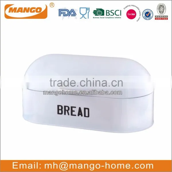 Custom Metal Enamel Bread Bin / Pink Bread Box photo-5