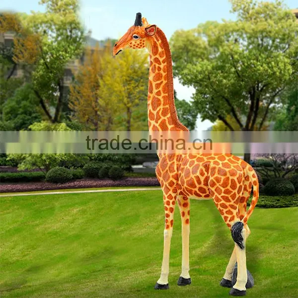 Promotion Wholesale Fiberglass Giraffe Animal Resin Sculptures photo-2