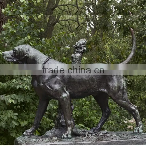 Antique Brass Dog Statue Cna be Customized VSL-033 photo-4
