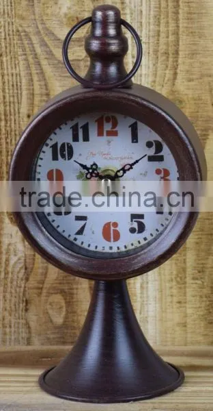 BRONZE METAL TABLE TOP CLOCK