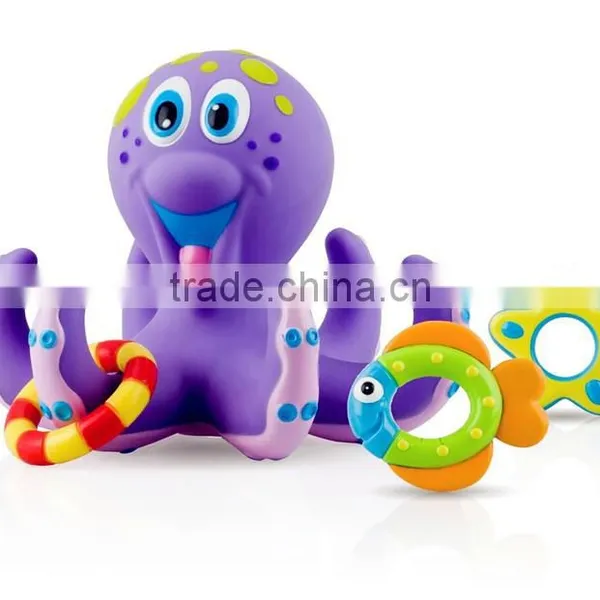 New Design Cheap Baby Bath Toy With Floating Animals /bath Toy Organizer Anima Set From ICTI Dongguan OEM&ODM Manufacturer photo-3