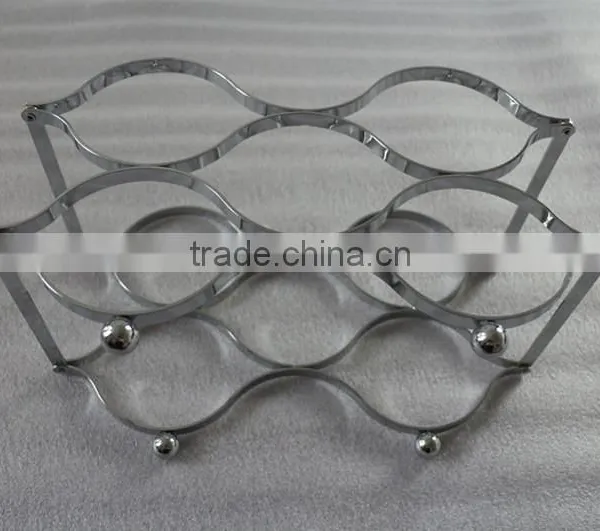 Chrome Metal Wine Rack photo-3