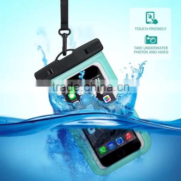 Diving and Swimming Waterproof Phone Bag Clear Touchable Material photo-4