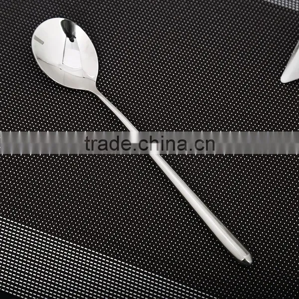 LFGB Stainless Steel Kitchen Utensil Korea Round Spoon HT62 photo-5