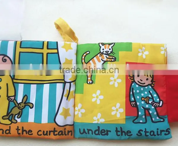 Hot Intelligence Development Cloth Cognize Hide and Seek Book Educational Toys For Kids Babys photo-5