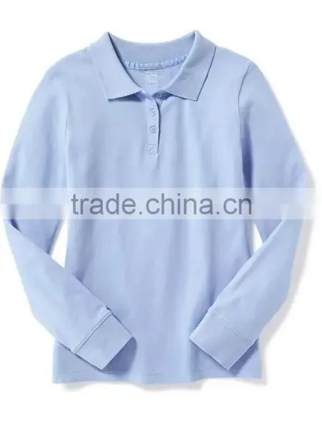 Mulit-color School Pique Uniform Polo Shirts Design With Pictutures Kids Wear HSs5251 photo-5