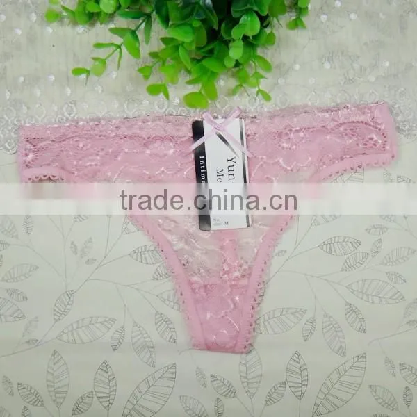 Sexy Transparent Lace Ladies Paties Stocklot Lady G-string Funny Thongs For Women photo-5