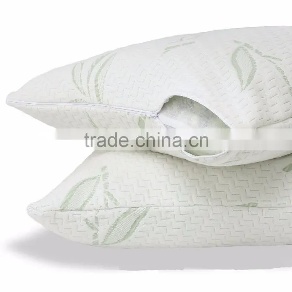 Shredded Memory Foam Pillow With Zipper Bamboo Cover photo-2