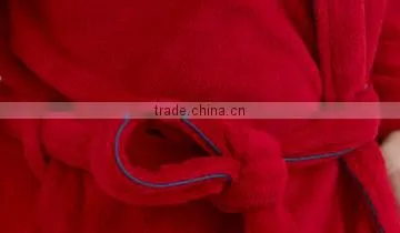 Womens and Mens Hotel Coral Bleece Bathrobe photo-3