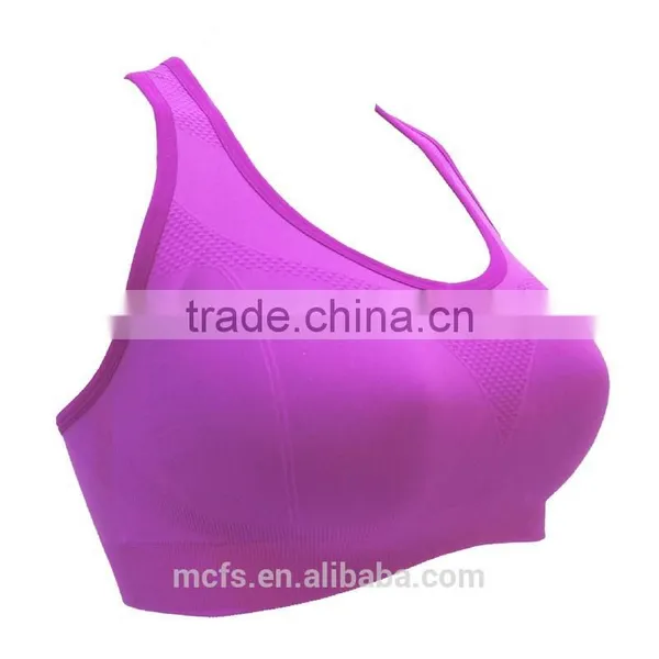 New Purple Wireless Bra Top Soft Plain Sexy Bra Underwear Seamless Fitness Yoga Bra photo-2