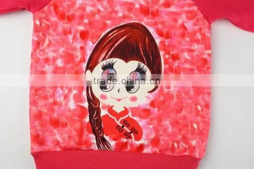 Children Printing Long Sleeve Little Girl Sweater photo-4