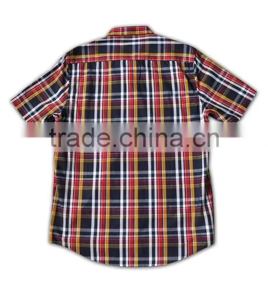 2015 Hot Sell Wholesale High Quality Red and Black Color Flannel Shirts Men photo-6