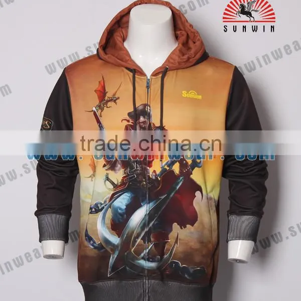 Custom Printing Fashion Design Pullover Mens Hoodie Sweat Shirts photo-2